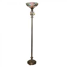 Dale Tiffany Lamps Crystal Peony Torchiere Floor Lamp In Antique Golden Sand Tr90211 Dale Tiffany Torchiere Floor Lamp Torchiere Lamp