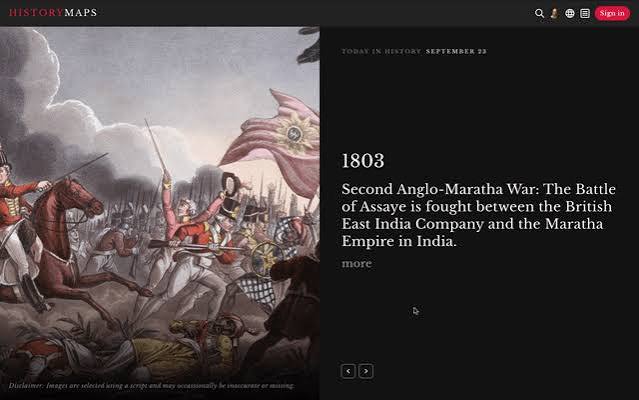 Sep 23, 1803 - Second Anglo-Maratha War: The Battle of Assaye is fought between the British East India Company and the Maratha Empire in India. : r/ThisDayInHistory