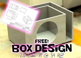 Free Sub Box Design 12 Quot Sub 2 5 Cubic Ft At 34 Hz Youtube Subwoofer Box Design Sub Box Design Diy Subwoofer Box
