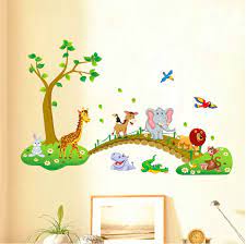 Safari Nursery Decor Jungle Wallpaper Forest Animal Wall Etsy In 2021 Baby Room Wall Decor Kids Room Wall Decor Kid Room Decor