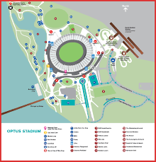 The rich design ethos for a people focused place that reflects 'our people, our land and our sport' extends throughout the stadium. Optus Stadium Map