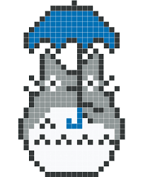 Pixel art noel polaire | pixel art noel polaire : Parapluie Bleu Wall Decals Stickaz Sticker Wall Art Wall Decals Pixel Art