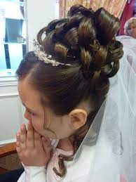 24 First Communion Hairstyles For Short Hair Fatima Sena Fatimasena555 On Pinterest First Communion Hairstyles Communion Hairstyles Fancy Hairstyles