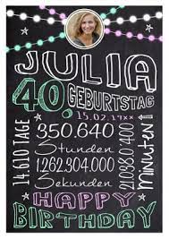 Auf was sie vor dem kauf seiner geschenk frau 40 geburtstag acht geben sollten. Meilensteintafel Chalkboard 40 Geburtstag Geschenk Personalisiert In Zahlen Retro Colors Mann Frau Kreidehelden De