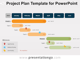 Project Plan Template For Powerpoint Presentationgo Com Project Planning Template Project Management Templates How To Plan