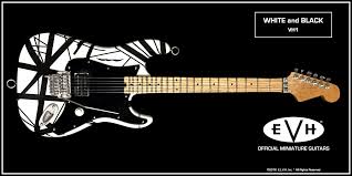Evh Black White Vh1 Eddie Van Halen Mini Guitar Replica Collectible Officially Licensed Eddie Van Halen Van Halen Halen Eddie van halen was known for his genius skills on the guitar — but more outrageous than his riffs were his rags. evh black white vh1 eddie van halen