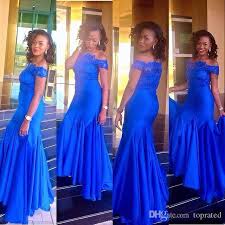 La robe de demoiselle d'honneur maysange. Acheter Robes De Demoiselle Dhonneur Bleu Royale Pour Mariage 2019 Offpelle Vestido De Renda De Renda Dace Appliques Long Mermaid Prom Robes De Soiree Summer Style Dete De 86 06 Du Toprated