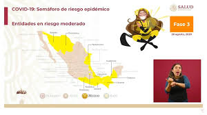 A partir del 10 de mayo y de manera escalonada, se amplían horarios y/o aforos en varias actividades. Semaforo Covid 10 Entidades Estan En Amarillo Y Solo Una En Color Rojo
