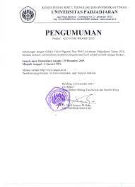 Iklan layanan masarakat (bahasa inggris: Jadwal Pengumuman Hasil Seleksi Calon Pegawai Non Pns Unpad Universitas Padjadjaran
