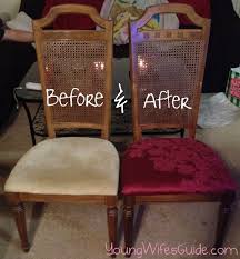 Individual chairs such as dining room chairs may cost $40 to $60 per chair. Before And After Recover Old Chairs 1 Is In You Low