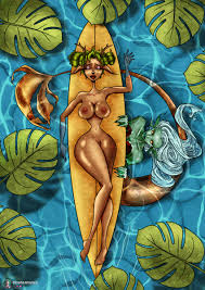 Rule 34 - 2girls Antlers Big Big Breasts Big Lips Blissful Breasts Breasts  Out Closed Eyes Creature Curvy Curvy Body Curvy Female Curvy Figure  Dark-skinned Female Dark Nipples Dark Skin Desdamoana Digital