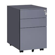 Put our experience to work for. Songmics Mobile File Cabinet With 3 Drawers Pre Assembled Lockable Steel Pedestal With Hanging File Rails 20 5 L X 15 4 W X 23 6 H Gray Uofc60gb Buy Online In Botswana At Botswana Desertcart Com Productid 150830911