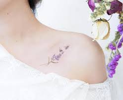 50 Best Lavender Tattoos Ideas For Girls Tattoos Bestgirltattoos Lavender Tattoo Tiny Tattoos Tasteful Tattoos