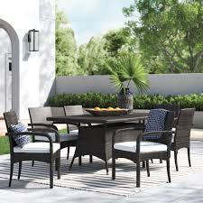 Mid century space saving 1950s italian dining set with 6 butterfly chairs. Alexandrea 7 Piece Dining Set With Cushion Joss Main