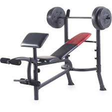 details about weight bench with weights set 80lb home gym preacher curl pad chest press leg