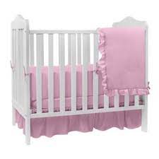 A truly classy portable crib bedding set available in an array of colors! Solid Color Crib Bedding Set Neutral Crib Bedding Ababy Pink