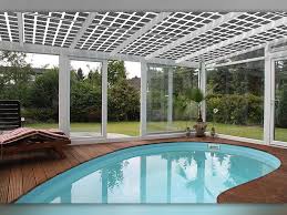 Solar Heisse Uberdachung Metallbauweise Uberdachungen Bau Schwimmbaduberdachung