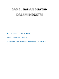 Video ini memaparkan animasi menarik berkaitan1. Folio Kimia Bab 9