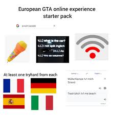 We did not find results for: European Gta Online Experience Starter Pack R Starterpacks Starter Packs Know Your Meme