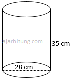 Rumus volume tabung dan contoh soalnya. Contoh Soal Dan Pembahasan Volume Tabung Ajar Hitung