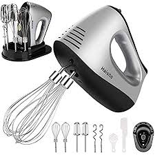 The most important attachment for the kitchenaid stand mixer while baking cake is the flat beater, also the paddle attachment is used to cream together the butter and the sugar. Amazon Com Hand Mixer Electric Baking Beaters Kitchen Portable Handheld Electric Hand Mixers 5 Speed 450w Turbo With Storage Case And 9 Attachments Kitchen Dining
