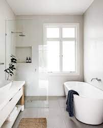 Minimal designs are common such as flat, slender edges along with smooth contours. Small Bathroom Ideas Freestanding Bath Small Bathroom Layout Bathroom Layout Bathroom Interior Design