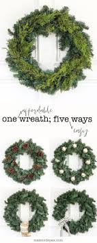 1 Affordable Wreath 5 Easy Ways Maison De Pax Christmas Wreaths Diy Easy Easy Wreaths Christmas Decorations Wreaths