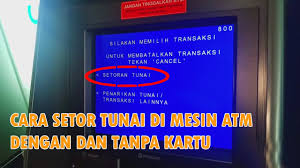 Tarik tunai tanpa kartu bca. Cara Setor Tunai Di Atm Bca Dengan Dan Tanpa Kartu Youtube