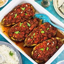 Jordanian Roasted Eggplant And Lamb Recipe All That S Jas Recipe Lamb Recipes Middle Eastern Recipes Middle East Food