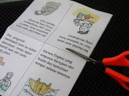 Cara menggambar doa bapa kami / komik alkitab anak: Contoh Buku Mini Doa Bapa Kami