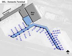 Find out new delhi airport map showing location of airport and roads going towards new delhi airport that will help in getting shortest route to save your time. New Delhi Indira Gandhi Airport Del Domestic Terminal Map