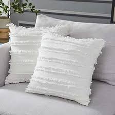 Longhui Bedding Ivory White Throw Pillow Covers For Couch Sofa Chair Cotton Linen Decorative In 2020 White Throw Pillows White Throw Pillow Covers Blue Throw Pillows