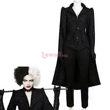 Maybe you would like to learn more about one of these? Movie White And Black Cruella Cruella De Vil Black Coat Cosplay Costume