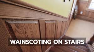 All timbers used for manufacturing of woodenstairs products are of highest quality. Wainscoting See How It S Done On Stairs Youtube