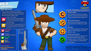 Pam, frank and piper are in the category of brawler epic. Brawl Stars Adventure Update Part 1 New Brawler Rex Concept Brawlstars
