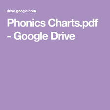 Phonics Charts Pdf Google Drive Help For Rye Pinterest