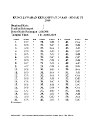 Serba serbi seleksi mandiri universitas indonesia simak ui 2019. Kunci Jawaban Simak Ui 2019 Cara Golden