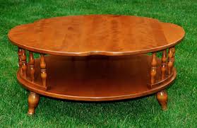 Ethan Allen American Tradition 8581 Two Tier Round Maple Coffee Table Nice Coffee Table Maple Furniture Table