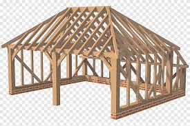 After they're up, you can snap a line to mark and trim the tails in a nice straight line, to make up for any ridge warp or marking, cutting and fixing errors. Hip Roof Lumber Timber Framing Roof Angle Outdoor Structure Png Pngegg