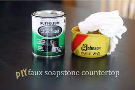 When it comes to natural stone countertops, there are more. Diy Faux Soapstone Countertop Chris Loves Julia