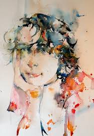 Watercolour Of My Boy 2013 85x60 Jasmine Pradissitto Watercolor Portraits Watercolor Portrait Painting