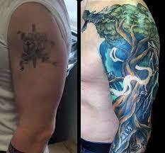 Tribal armband tattoo cover up. Top 53 Tattoo Cover Up Sleeve Ideas 2021 Inspiration Guide