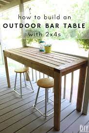 Diy, crafts, design, home making, recipes and lifestyle. How To Build A 2x4 Outdoor Bar Table The Diy Dreamer