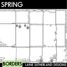 Spring Borders by Laine Sutherland Designs