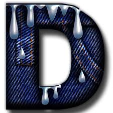 Letter D Denim And Diamonds Lettering Alphabet