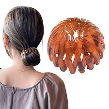 Pk of 2 brown small round ring comb ponytail holder hair clip accessories. Fragarn Expandable Bird Nest Shaped Hair Clips Ponytail Holder Hair Ac Ninthavenue Europe