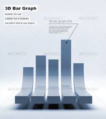 a 3d bar graph rendered in 3ds max use in your projects by