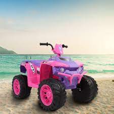 Kids atvs are manufactured with the interest of kids at heart. 12v Kids Ride On Atv Quad For Girls 4 Wheeler Ride On Car With 2 Speed