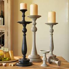 15 Ways To Add Fall To Your Home Without Orange Wood Candle Sticks Candle Holders Turned Candlesticks