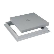 Regard béton 20x20 avec couvercle : Tampon De Sol Cadre Pvc Nicoll Trc20 Gris Clair Materiauxnet Com